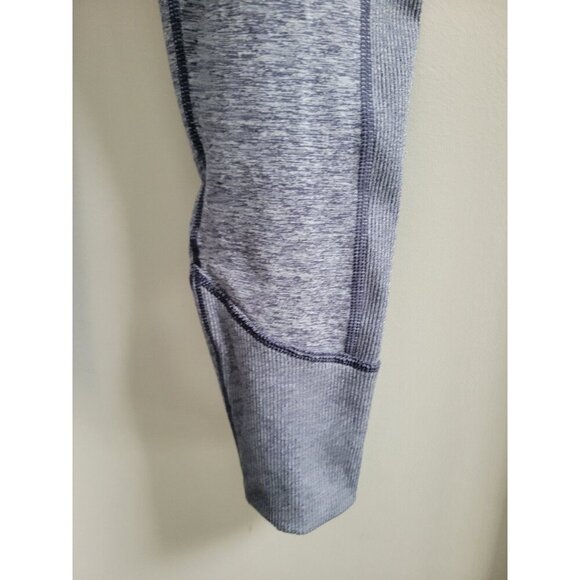 OFFLINE By Aerie The Hugger Hi-Rise Leggings Heathered Blue Pockets M - Picture 2 of 4